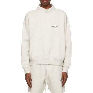 Fear of God Essentials mockneck sweatshirt oatmeal